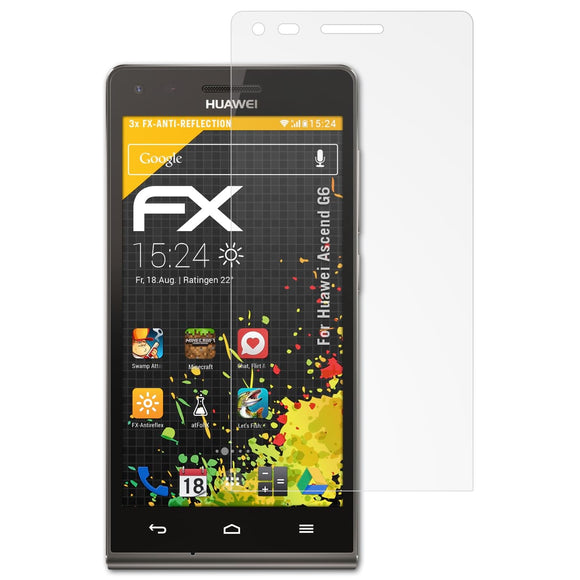 atFoliX FX-Antireflex Displayschutzfolie für Huawei Ascend G6