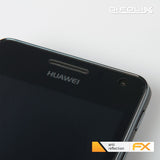 Panzerfolie atFoliX kompatibel mit Huawei Ascend G600, entspiegelnde und stoßdämpfende FX (3X)