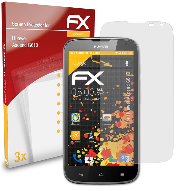 atFoliX FX-Antireflex Displayschutzfolie für Huawei Ascend G610