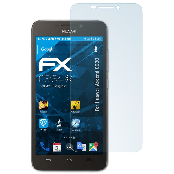 atFoliX FX-Clear Schutzfolie für Huawei Ascend G630