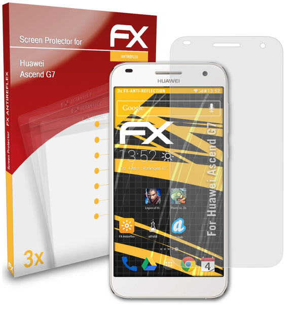 atFoliX FX-Antireflex Displayschutzfolie für Huawei Ascend G7