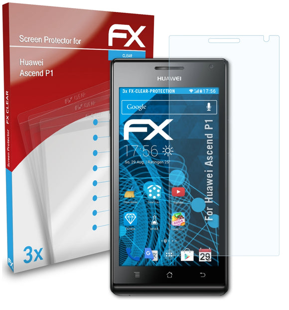 atFoliX FX-Clear Schutzfolie für Huawei Ascend P1