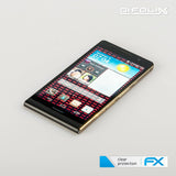 atFoliX Schutzfolie kompatibel mit Huawei Ascend P6, ultraklare FX Folie (3er Set)