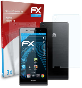 atFoliX FX-Clear Schutzfolie für Huawei Ascend P6