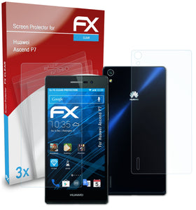 atFoliX FX-Clear Schutzfolie für Huawei Ascend P7