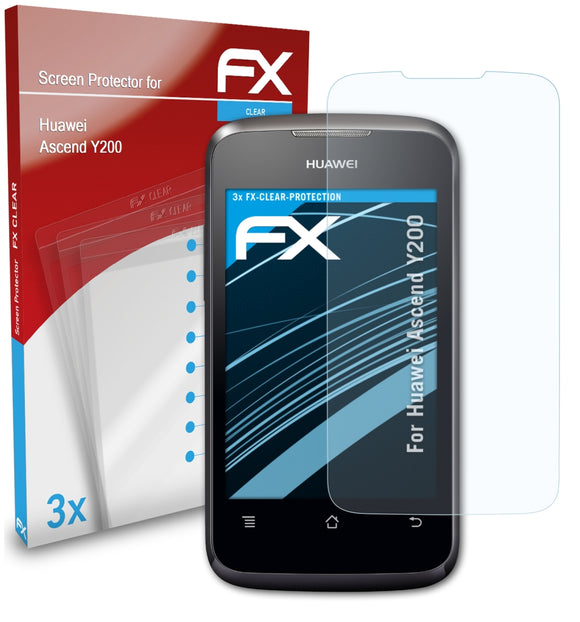 atFoliX FX-Clear Schutzfolie für Huawei Ascend Y200