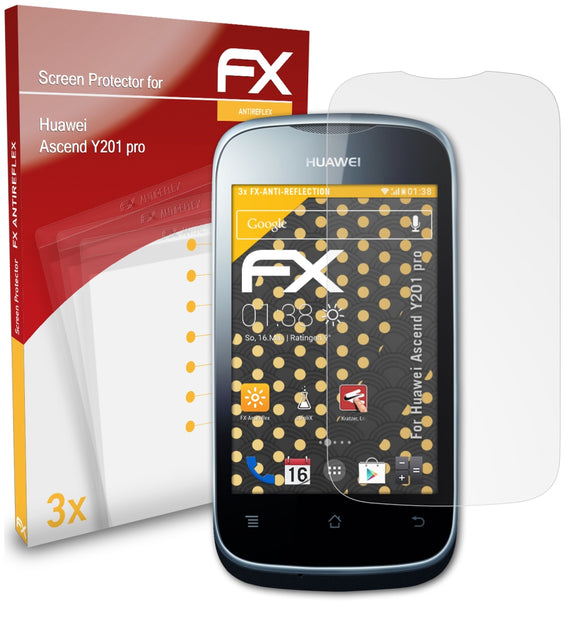 atFoliX FX-Antireflex Displayschutzfolie für Huawei Ascend Y201 pro