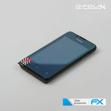 Schutzfolie atFoliX kompatibel mit Huawei Ascend Y300, ultraklare FX (3X)