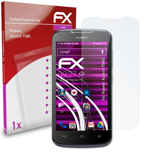 atFoliX FX-Hybrid-Glass Panzerglasfolie für Huawei Ascend Y540