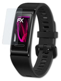 Glasfolie atFoliX kompatibel mit Huawei Band 4 Pro, 9H Hybrid-Glass FX