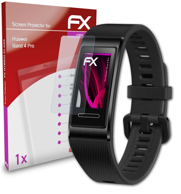 atFoliX FX-Hybrid-Glass Panzerglasfolie für Huawei Band 4 Pro