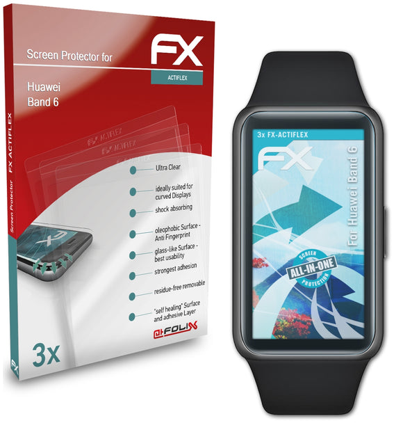 atFoliX FX-ActiFleX Displayschutzfolie für Huawei Band 6