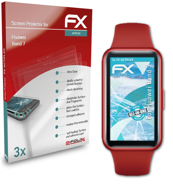 atFoliX FX-ActiFleX Displayschutzfolie für Huawei Band 7