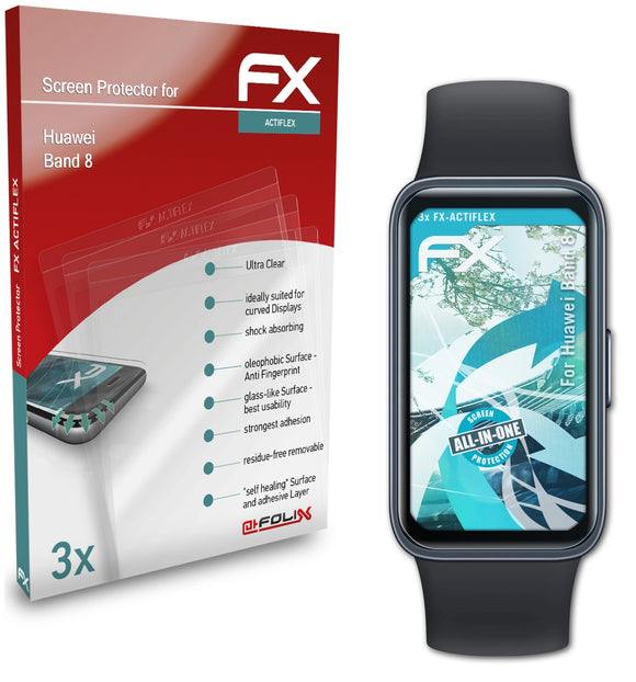 atFoliX FX-ActiFleX Displayschutzfolie für Huawei Band 8