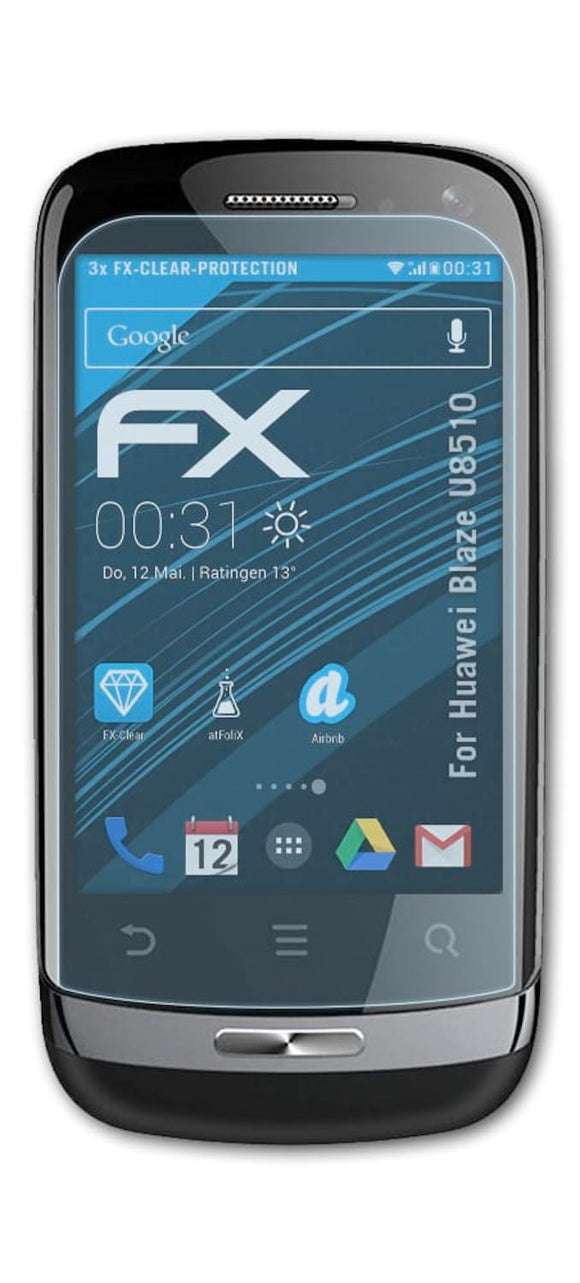 atFoliX FX-Clear Schutzfolie für Huawei Blaze (U8510)