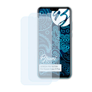 Bruni Basics-Clear Displayschutzfolie für Huawei Enjoy 9 Plus