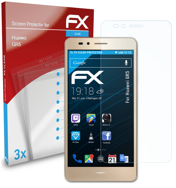 atFoliX FX-Clear Schutzfolie für Huawei GR5