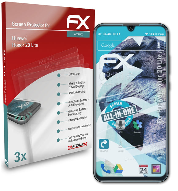 atFoliX FX-ActiFleX Displayschutzfolie für Huawei Honor 20 Lite