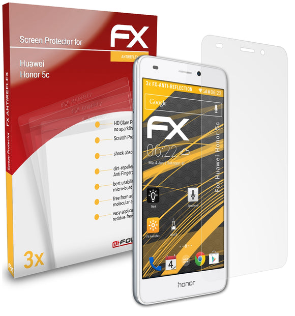 atFoliX FX-Antireflex Displayschutzfolie für Huawei Honor 5c