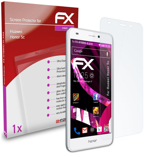 atFoliX FX-Hybrid-Glass Panzerglasfolie für Huawei Honor 5c