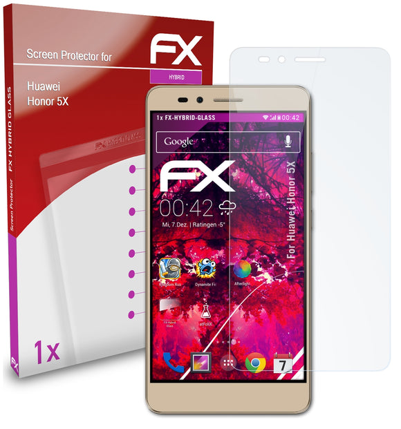 atFoliX FX-Hybrid-Glass Panzerglasfolie für Huawei Honor 5X