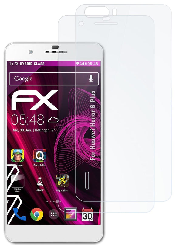 atFoliX FX-Hybrid-Glass Panzerglasfolie für Huawei Honor 6 Plus