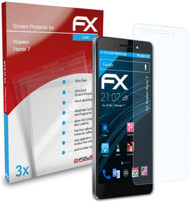 atFoliX FX-Clear Schutzfolie für Huawei Honor 7