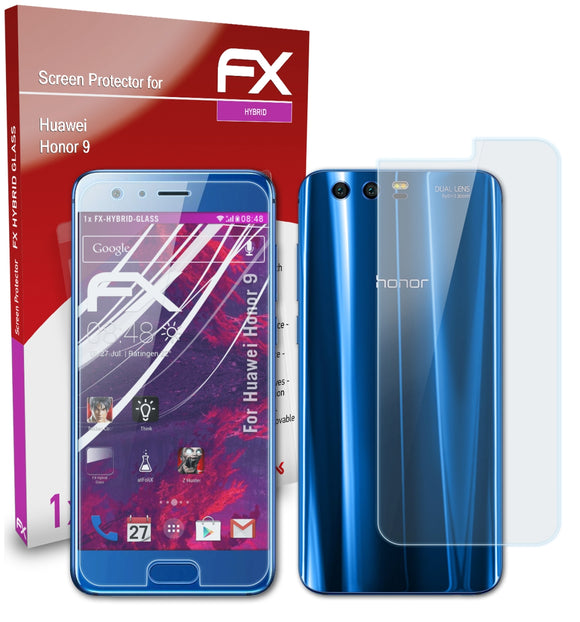 atFoliX FX-Hybrid-Glass Panzerglasfolie für Huawei Honor 9