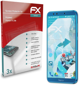 atFoliX FX-ActiFleX Displayschutzfolie für Huawei Honor 9 Lite