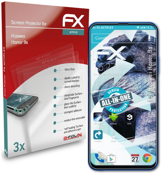 atFoliX FX-ActiFleX Displayschutzfolie für Huawei Honor 9x