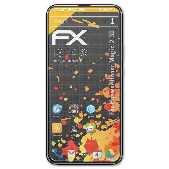 atFoliX FX-Antireflex Displayschutzfolie für Huawei Honor Magic 2 3D