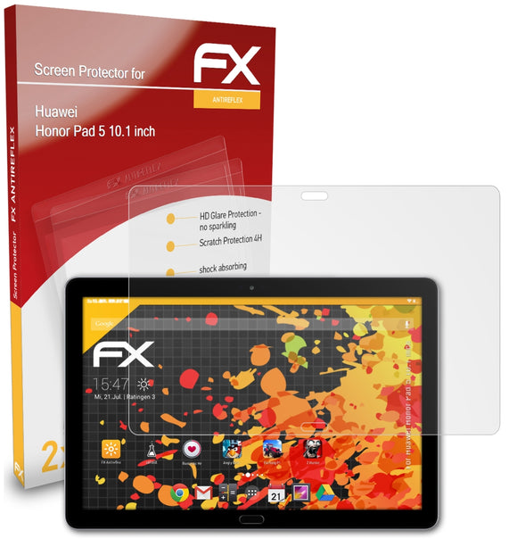 atFoliX FX-Antireflex Displayschutzfolie für Huawei Honor Pad 5 (10.1 inch)