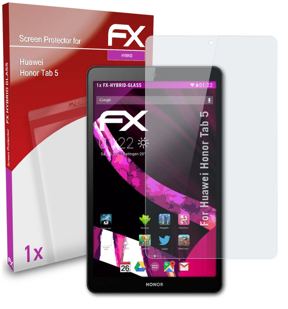 atFoliX FX-Hybrid-Glass Panzerglasfolie für Huawei Honor Tab 5