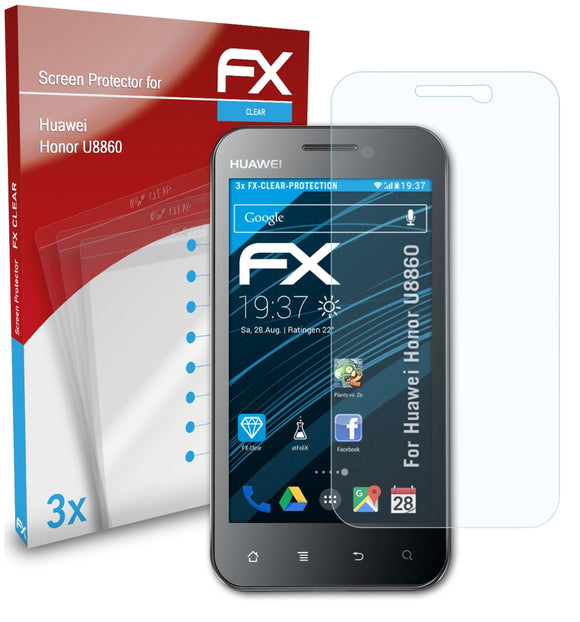 atFoliX FX-Clear Schutzfolie für Huawei Honor (U8860)