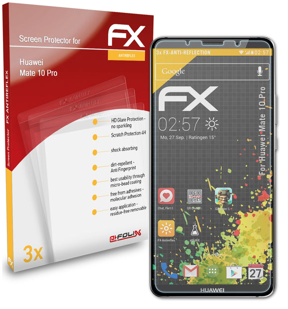 atFoliX FX-Antireflex Displayschutzfolie für Huawei Mate 10 Pro