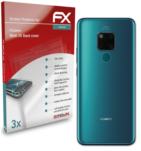 atFoliX FX-ActiFleX Displayschutzfolie für Huawei Mate 20 (Back cover)