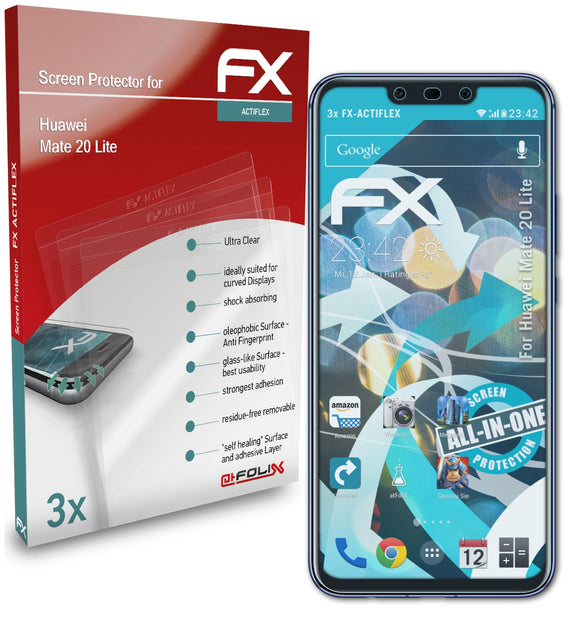 atFoliX FX-ActiFleX Displayschutzfolie für Huawei Mate 20 Lite