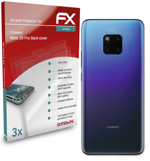 atFoliX FX-ActiFleX Displayschutzfolie für Huawei Mate 20 Pro (Back cover)