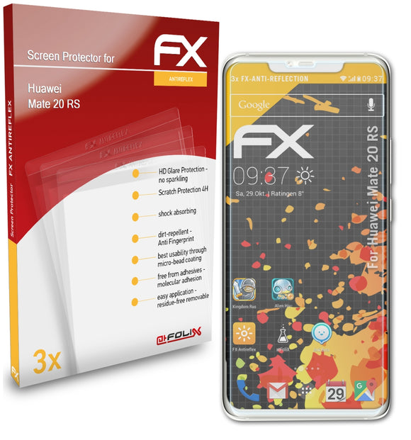 atFoliX FX-Antireflex Displayschutzfolie für Huawei Mate 20 RS