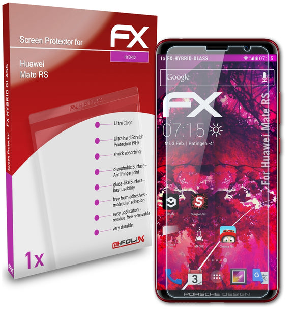 atFoliX FX-Hybrid-Glass Panzerglasfolie für Huawei Mate RS