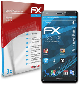 atFoliX FX-Clear Schutzfolie für Huawei Mate S