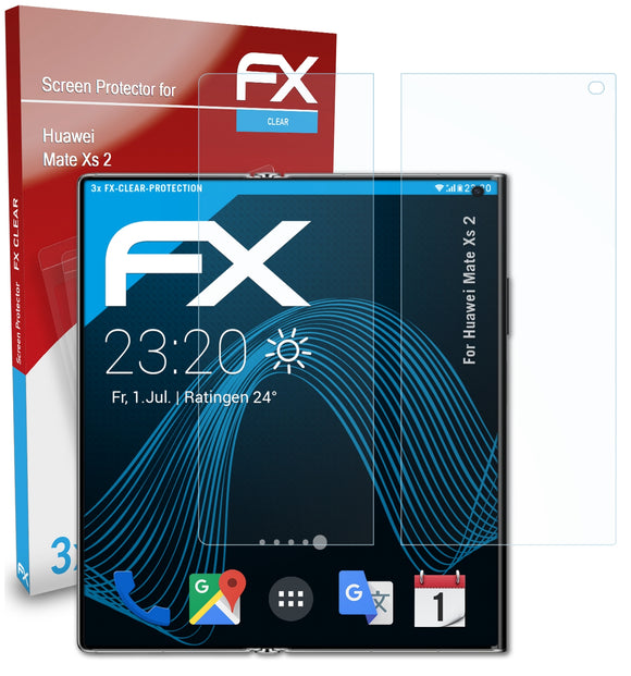 atFoliX FX-Clear Schutzfolie für Huawei Mate Xs 2