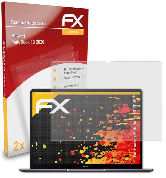 atFoliX FX-Antireflex Displayschutzfolie für Huawei MateBook 13 (2020)