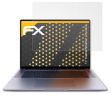Panzerfolie atFoliX kompatibel mit Huawei MateBook 16s 2023, entspiegelnde und stoßdämpfende FX (2X)
