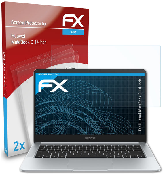 atFoliX FX-Clear Schutzfolie für Huawei MateBook D (14 inch)