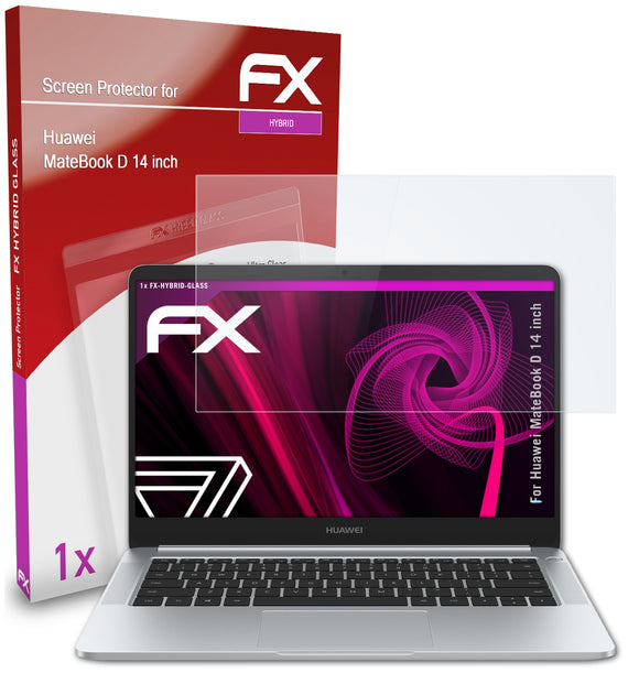 atFoliX FX-Hybrid-Glass Panzerglasfolie für Huawei MateBook D (14 inch)