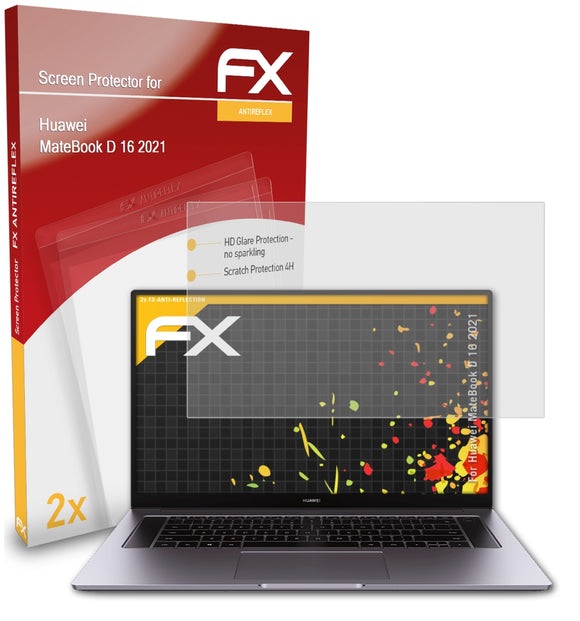 atFoliX FX-Antireflex Displayschutzfolie für Huawei MateBook D 16 (2021)