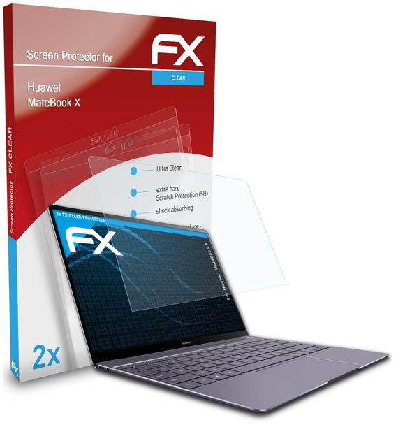 atFoliX FX-Clear Schutzfolie für Huawei MateBook X