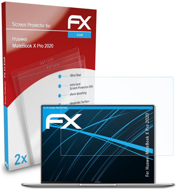 atFoliX FX-Clear Schutzfolie für Huawei MateBook X Pro (2020)