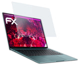 Glasfolie atFoliX kompatibel mit Huawei MateBook X Pro 2021, 9H Hybrid-Glass FX